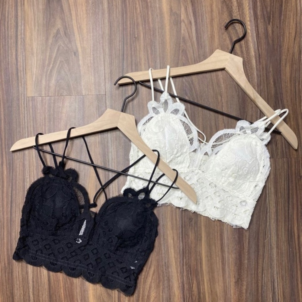 New! White Lace Bralette